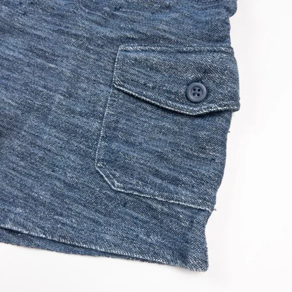 Johnnie-O Boardy Lounger Pull-On Short Men's Medium Hangin' Out Blue Terry Soft - Picture 6 of 15